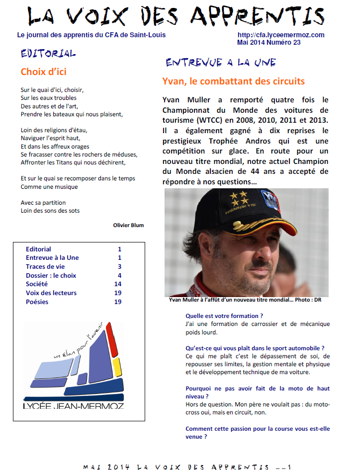 Journal numéro 23