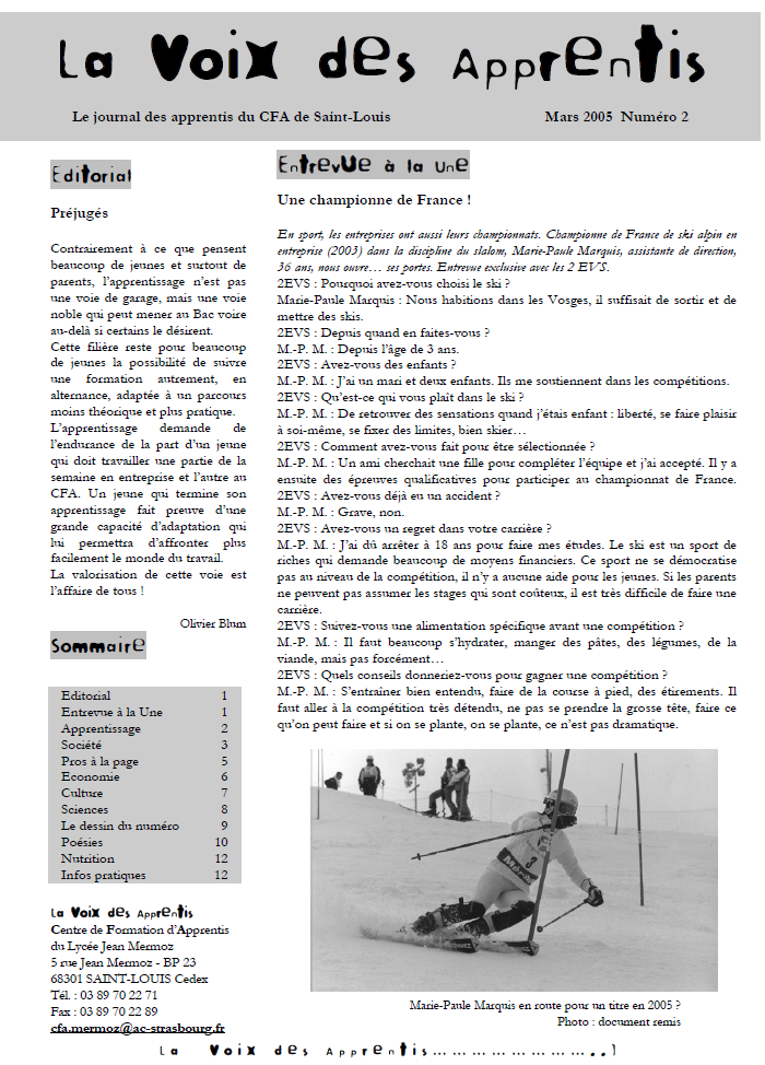 Journal numéro 2