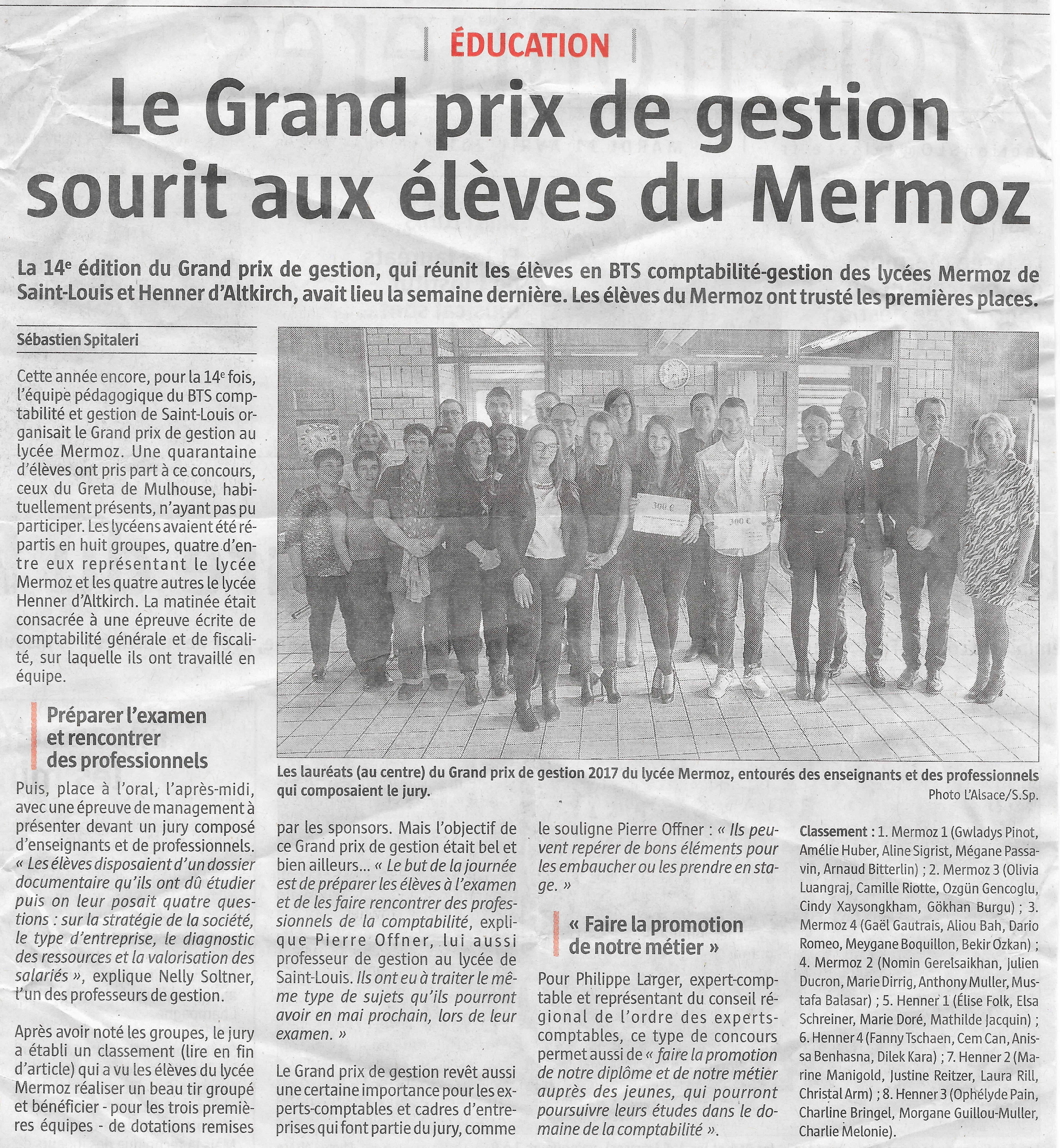 GRAND PRIX DE GESTION